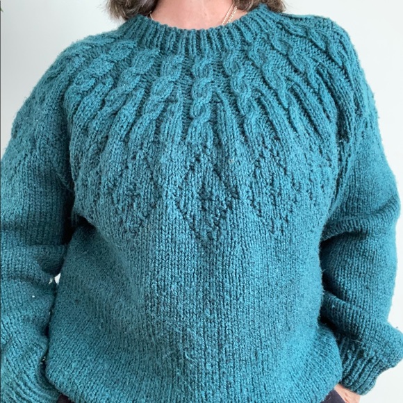 Hand-knit Fisherman Sweater - Picture 3 of 4